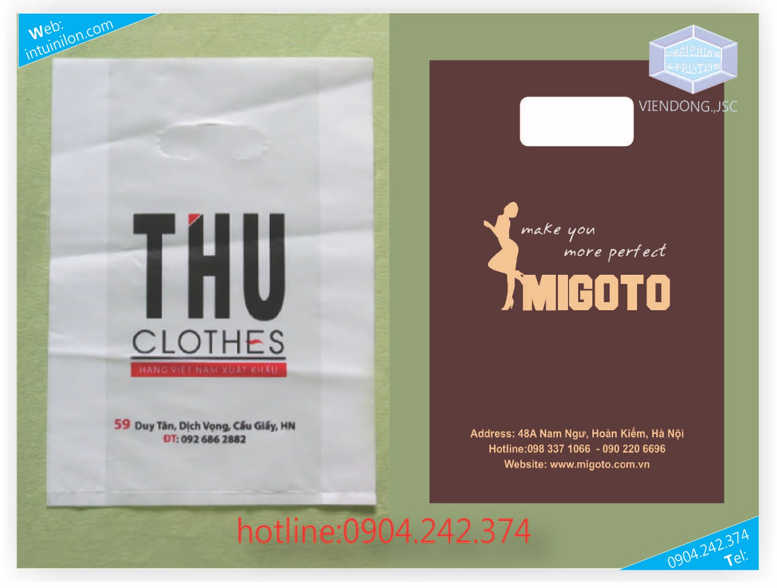 In túi Zipper lấy ngay tại Hà Nội | In tui Zipper lay ngay tai Ha Noi | In túi nilon quảng cáo giá rẻ tại Hà Nội